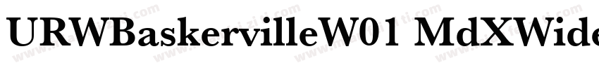 URWBaskervilleW01 MdXWide Regular字体转换